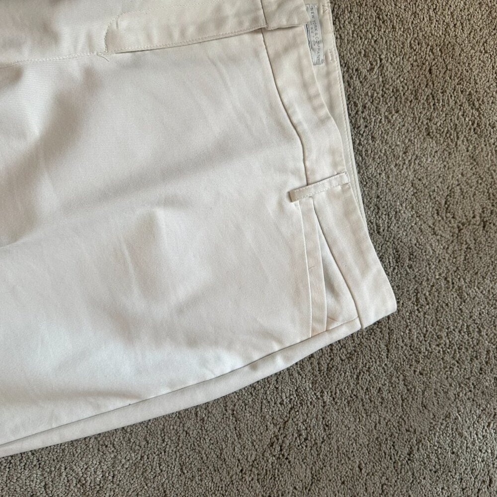 New York & Company Off White Stretch Wide Leg Pants Size 18T - Picture 4 of 6